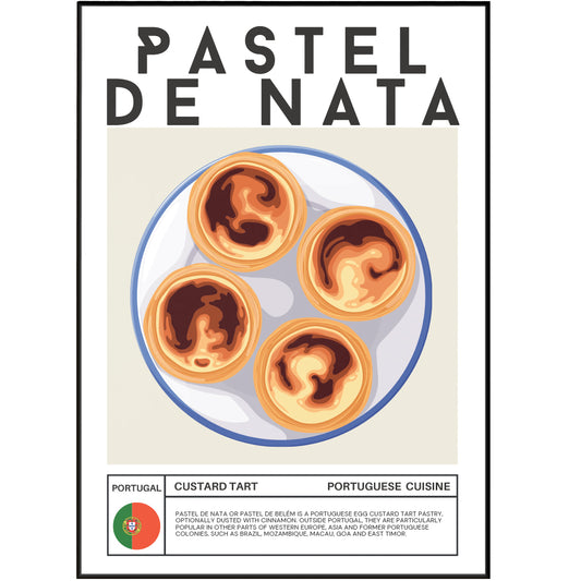 PASTEL DE NATA Wall Art Poster