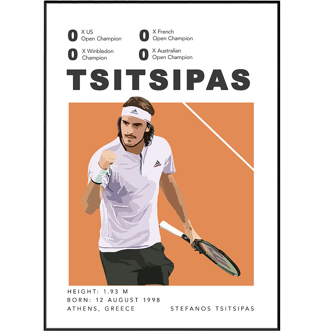 Stefanos Tsitsipas Tennis Posters