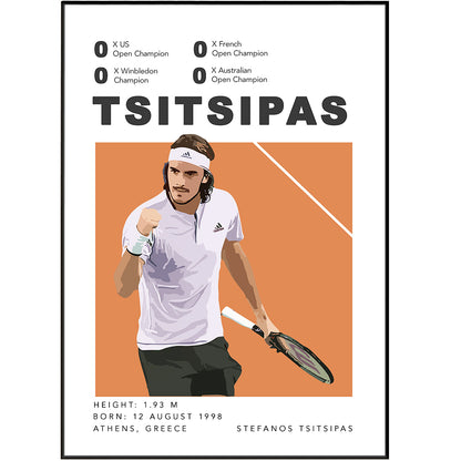 Stefanos Tsitsipas Tennis Posters