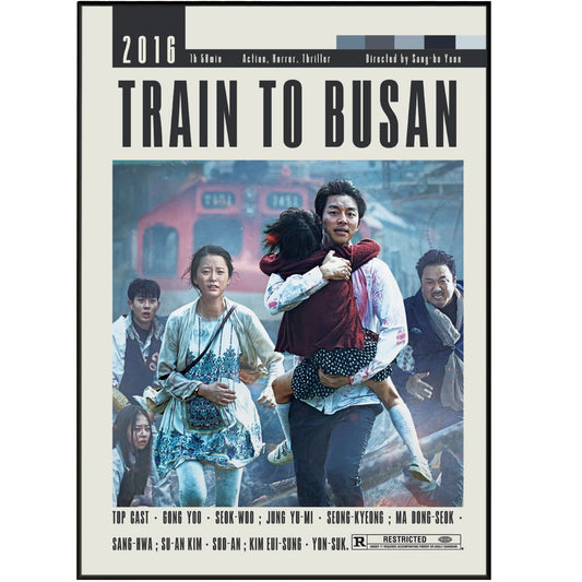 Get ready for the ultimate zombie action with the Train to Busan Poster! Featuring the best original cinema movie posters and rare collectibles, this poster is sure to elevate your movie art collection. Whether you're a fan of Hollywood classics or looking for something unique, this is a top-selling choice.