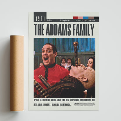 Enhance your movie room or home theater with our original Addams Family Values Poster from Barry Sonnenfeld Movies. This unframed vintage movie art poster is a unique addition to any collection. Display your love for the best movies of all time with this custom minimalist wall art print.