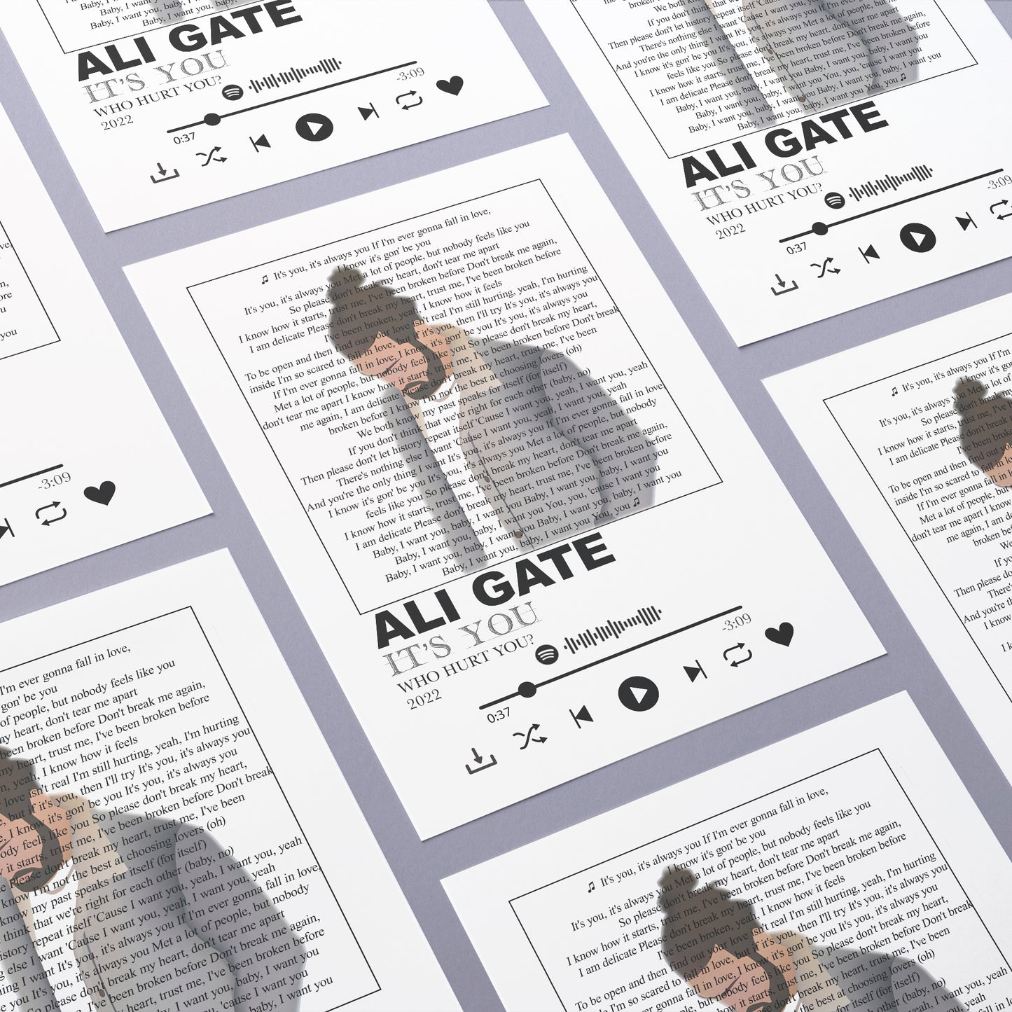 Ali Gatie - it's you lyrics Poster