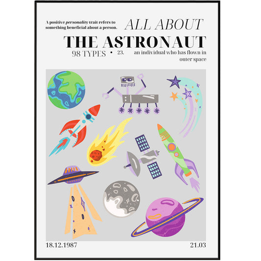 The Astronaut Personality Poster