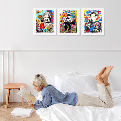 Discover modern art prints with our Virgin Mary Graffiti Art Posters. Printed on high-quality paper, these posters will add a sophisticated touch to your home. An ideal gift, these posters have a unique design that will fit perfectly in any kitchen or livingroom. Enjoy perfect clarity and high-definition details.