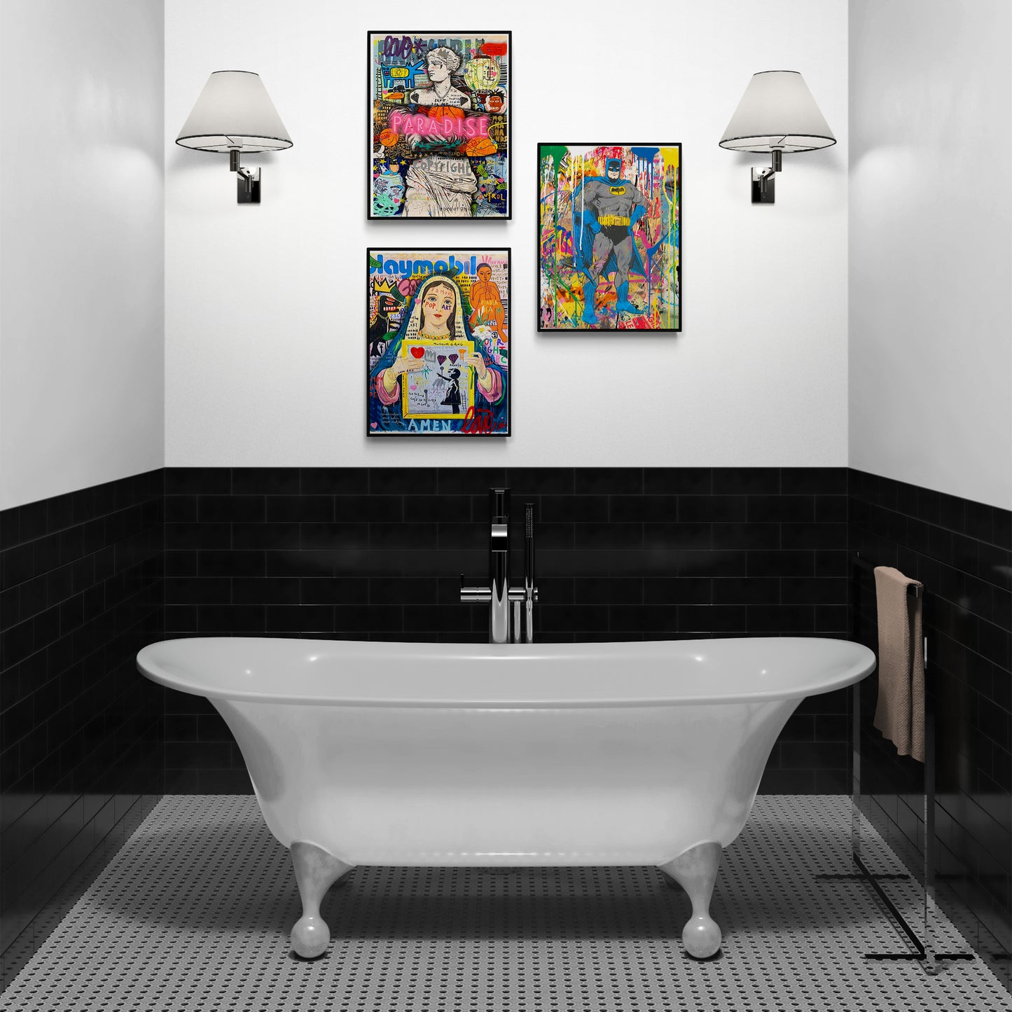 This Mr. Brainwash Batman 2019 Poster is the perfect addition to any home décor. With high-quality printing and a simple design, this wall art print will bring character to any room in the house. Its great quality paper makes it an ideal decoration for the kitchen or living room - the perfect gift for any Batman fan.