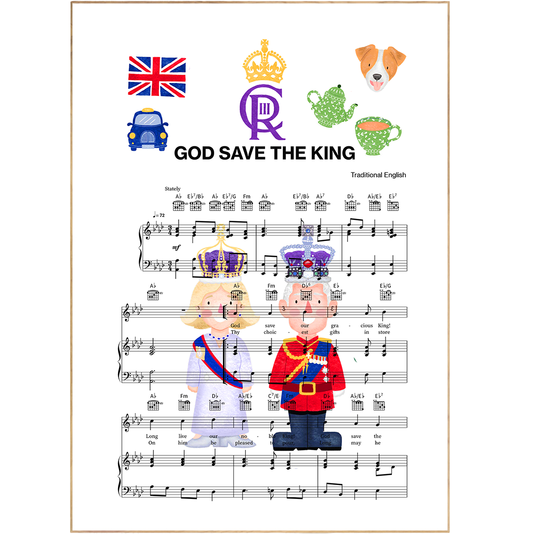 GOD SAVE THE KING Poster - 98types