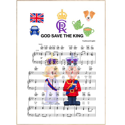 GOD SAVE THE KING Poster - 98types