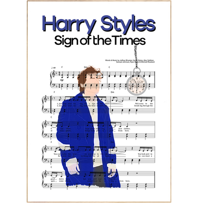 Grab a memento of Harry Styles in your home with this magical and majestic Sign of the Times Song Lyric Print. Featuring fan-favorite artwork from the icon, plus posters, photos, concert memorabilia, album covers, and more, it's all the Harry Styles goodness you can handle! Now you can have him crooning on your wall 24/7 (minus the occasional bathroom break).