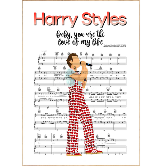 Light up your home with some real magic! Our Harry Styles - LOVE OF MY LIFE Poster is the perfect way to show your love for Harry (or just really cool art!). Our Harry-inspired prints, posters, artwork, fan art, merchandise, wall art, photo prints, album covers, concert posters, and fine art prints will make any room fiercely fabulous!
