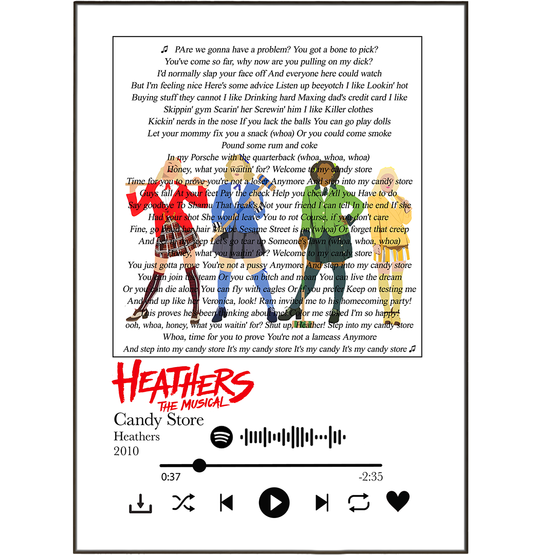 Heathers - Candy Store The Musical Prints