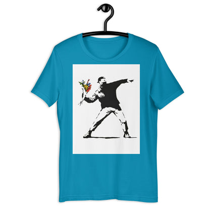 Banksy Rage Flower Thrower Unisex t-shirt