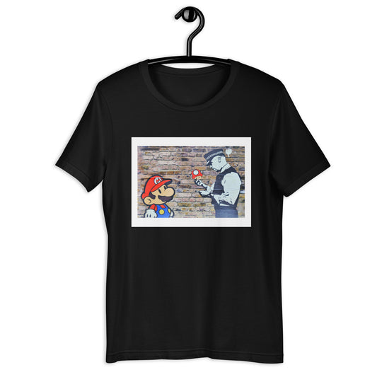 Banksy Street Art Mario Police Unisex t-shirt