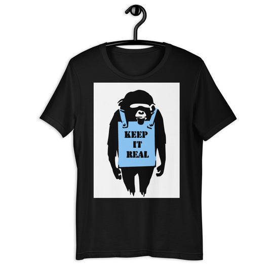 Banksy Laugh Now Monkey Unisex t-shirt