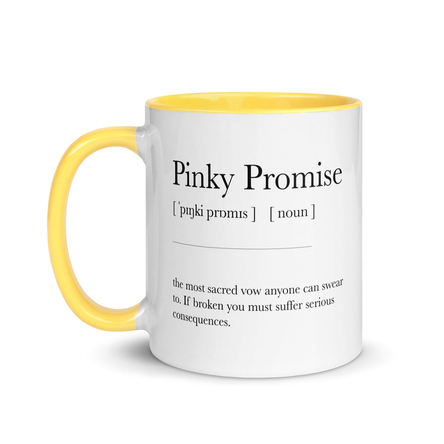 PINKY PROMISE Definition Mug