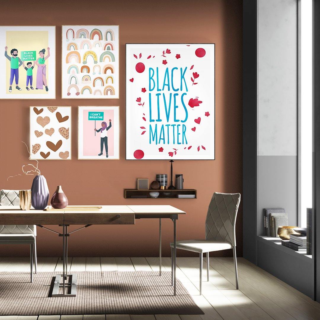 Black Lives Matter Sign Movement Motivational Inspirational Racial Harmony Equality Civil Rights Cool Wall Decor Art Print Poster If these prints were a person, they would be that incredibly cool, minimalist Instagram influencer. You know, the one who lives off stylistic design and expensive scented candles.