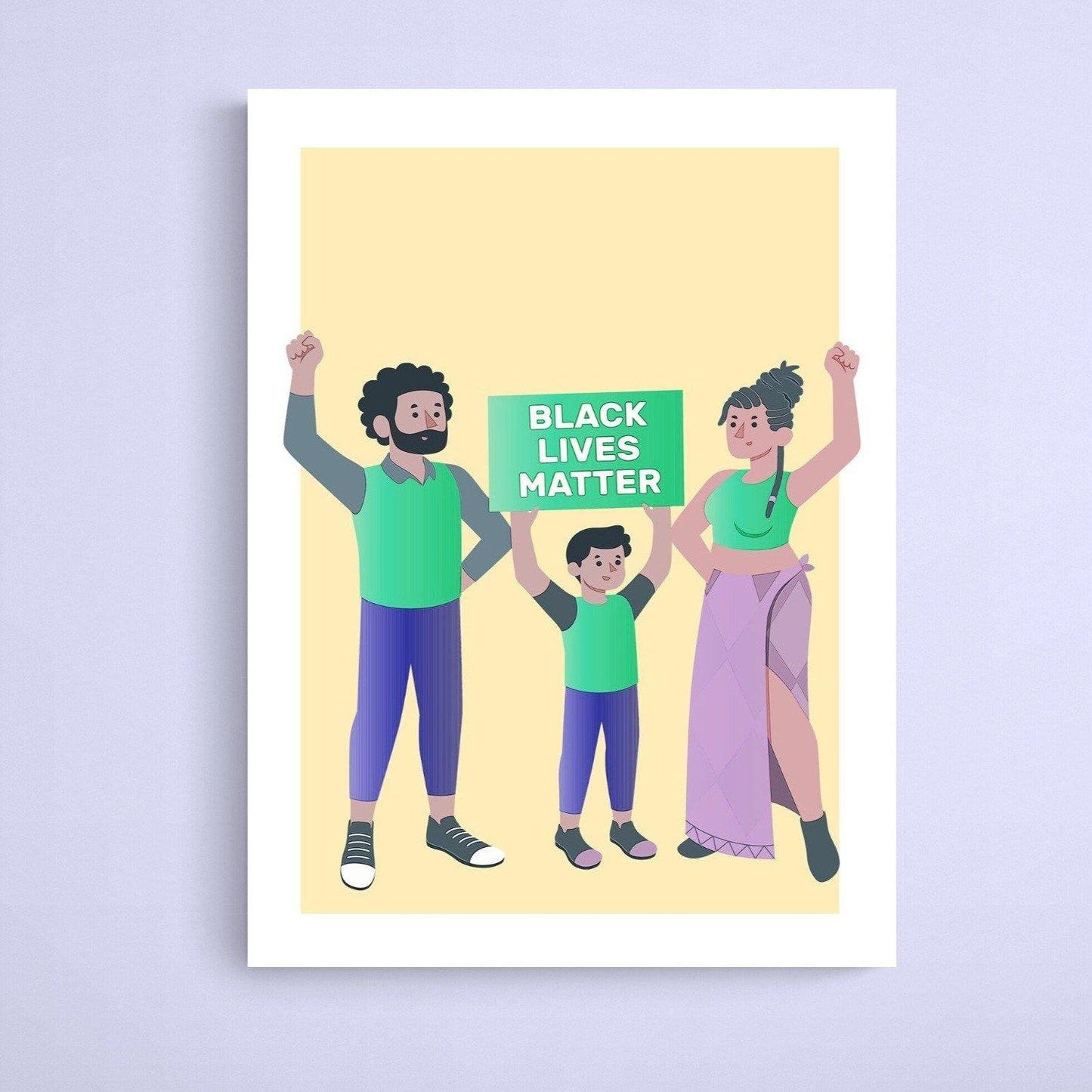 Movement Black Lives Matter Print | Motivational Inspirational Racial | Harmony Equality Poster