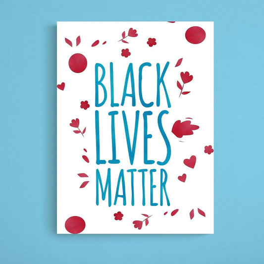 Movement Black Lives Matter Print | Motivational Inspirational Racial | Harmony Equality Poster