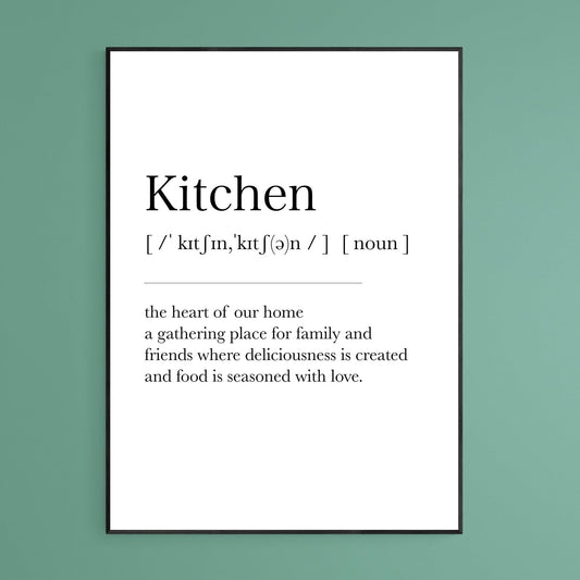 Kitchen Definition Print - 98types