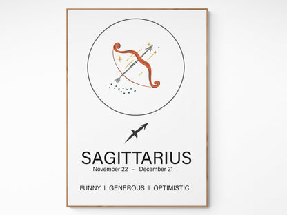 Sagittarius Sign Prints - 98types