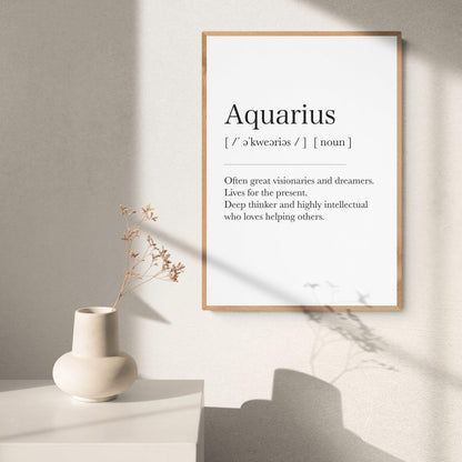 Aquarius Definition Prints - 98types