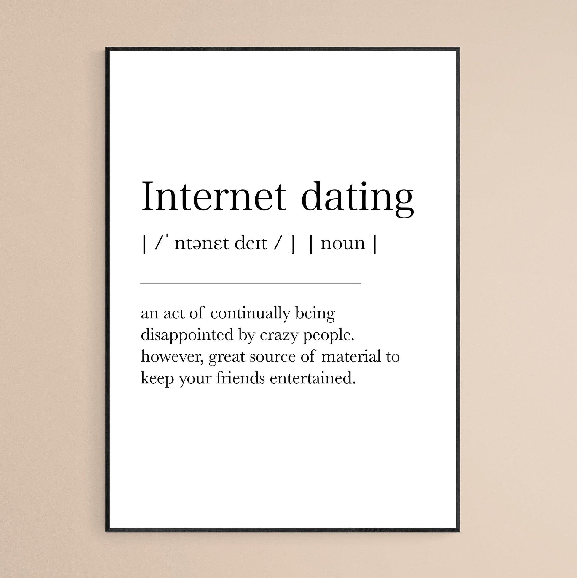 Internet Dating Definition Print - 98types