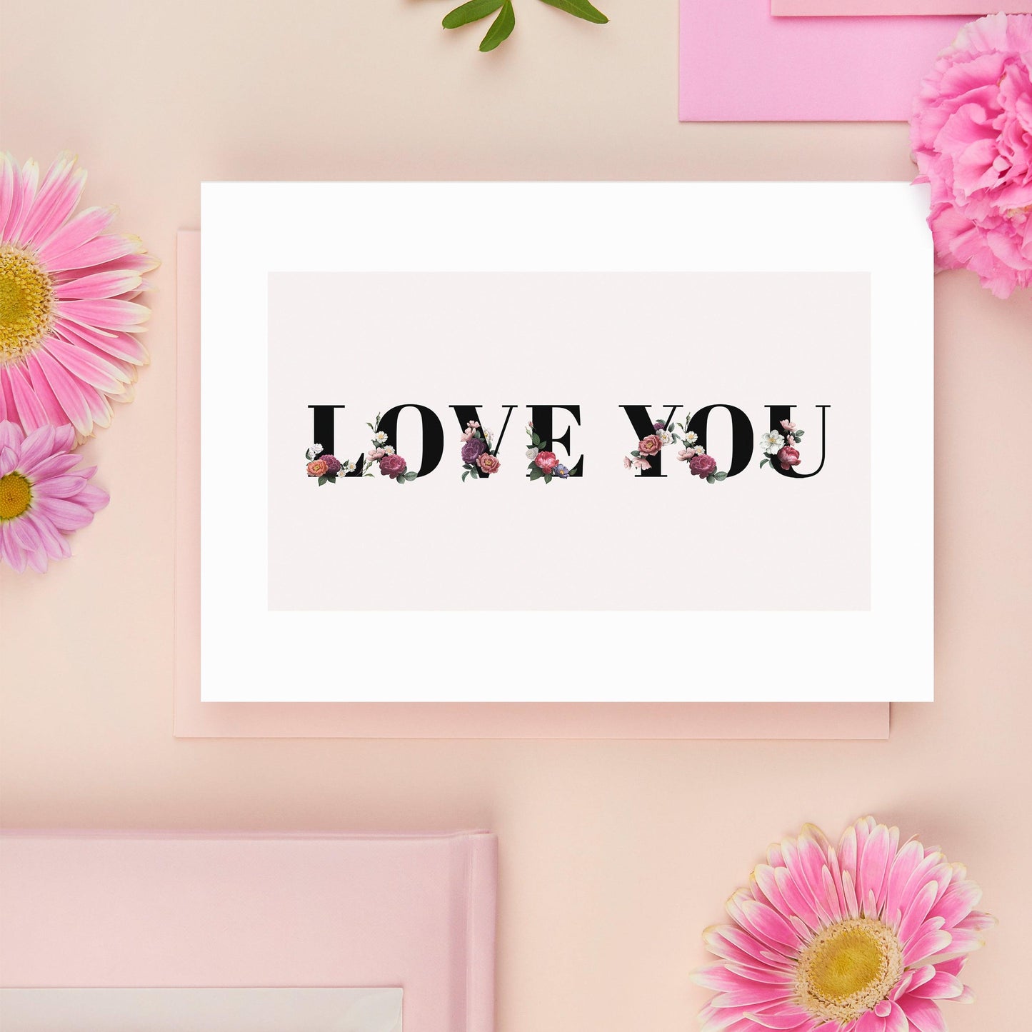 Love You Motivational Quote Print - 98types