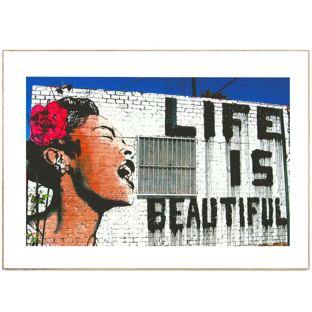 Add some street art to your walls. Banksy is one of the most famous street artists in the world. His unique and thought-provoking art will add a touch of culture to your home. This print is a beautiful addition to any room. It would make a great gift for any art lover.