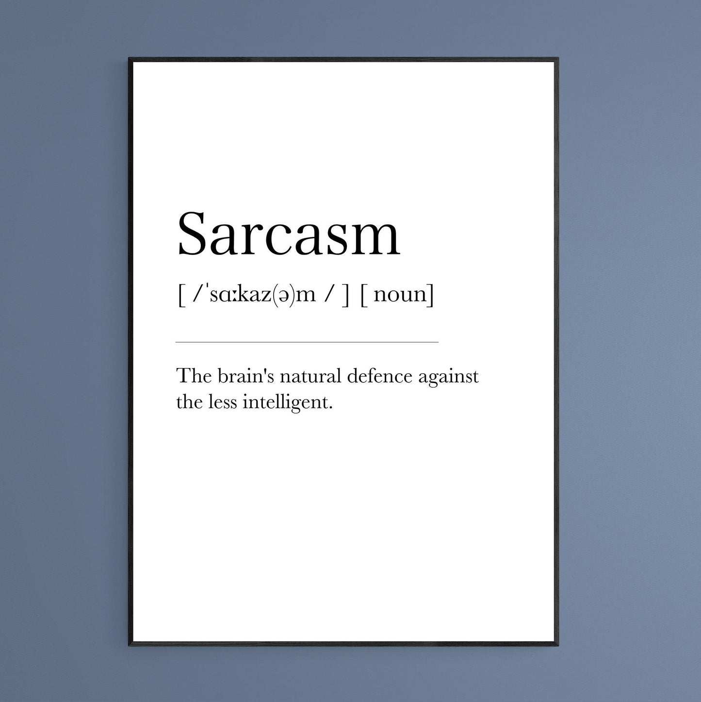 Sarcasm Definition Print - 98types