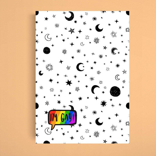 YES, I'm Gay Print | Pride Poster LGBTQ+ | Rainbow Decor Prints Wall Art | Inspirational Poster | Gift Idea Print