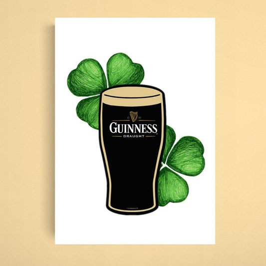 St. Patrick's Day Print and Quotes Farmhouse | Shamrocks Art Irish Print