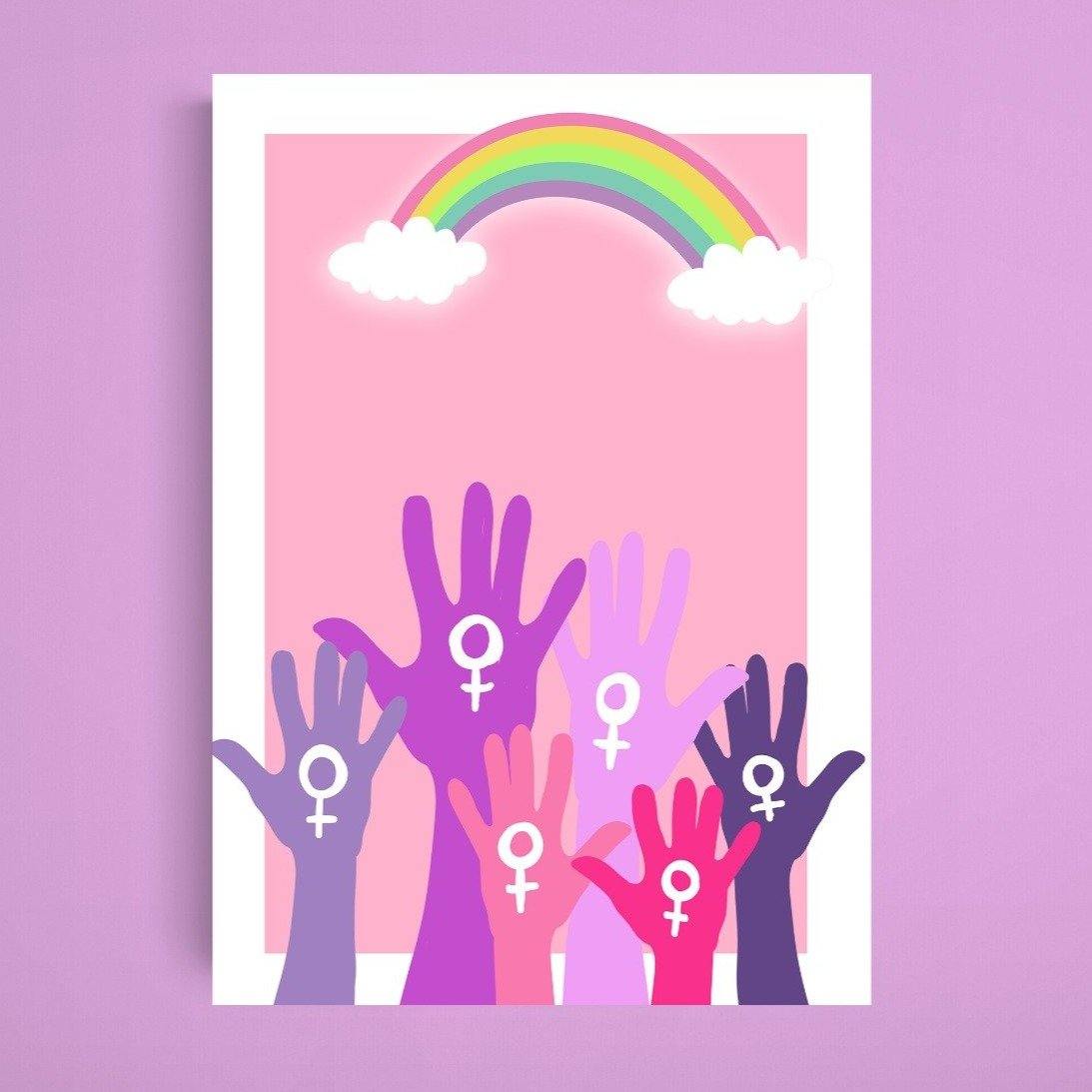 I Believe in Feminism Print | Wall Art Bedroom Decor Feminism | Girl Power Prints Art | Inspirational Poster