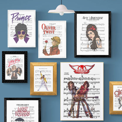 Aerosmith - Cryin' Print | Song Music Sheet Notes Print Everyone has a favorite song especially Aerosmith - Cryin Poster, and now you can show the score as printed staff. The personal favorite song sheet print shows the song chosen as the score. 