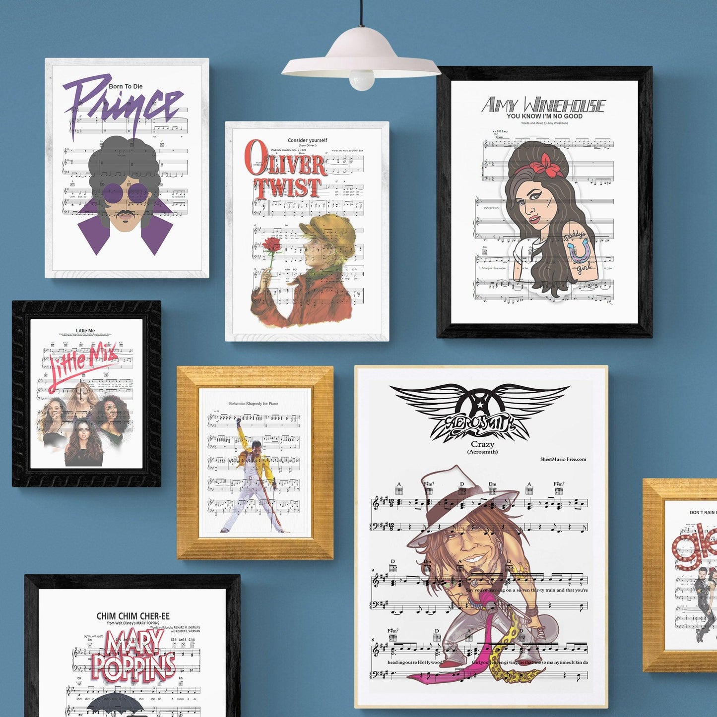 Aerosmith - Crazy Print | Song Music Sheet Notes Print Everyone has a favorite song especially Aerosmith, and now you can show the score as printed staff. The personal favorite song sheet print shows the song chosen as the score. 