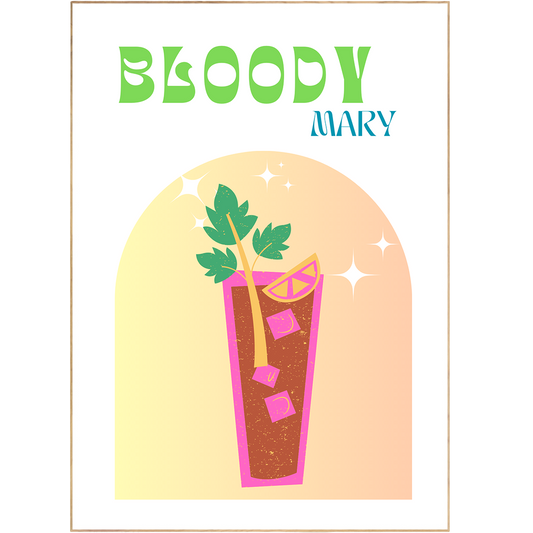Discover this cheeky cocktail recipe print, perfect for spicing up your wall art! It's a colorful gift for the kitchen, nursery, or bar cart, inspired by popular art prints and posters that are sure to quench your thirst for style. It's the Boho way to add a splash of flavor to your walls! Salut!