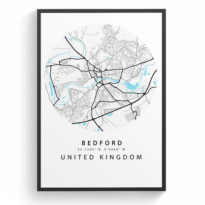 Bedford Street City Map Print