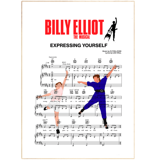 Make a statement in any room with this unique print. This electrifying print is a must-have for any fan of the movie Billy Elliot. With the title spelled out in bright blue letters, this poster is perfect for any music lover or movie buff. Measuring in at 18"x24", this print is perfect for any empty wall space. Hang it in your living room, kitchen, or bedroom for a little bit of movie magic.