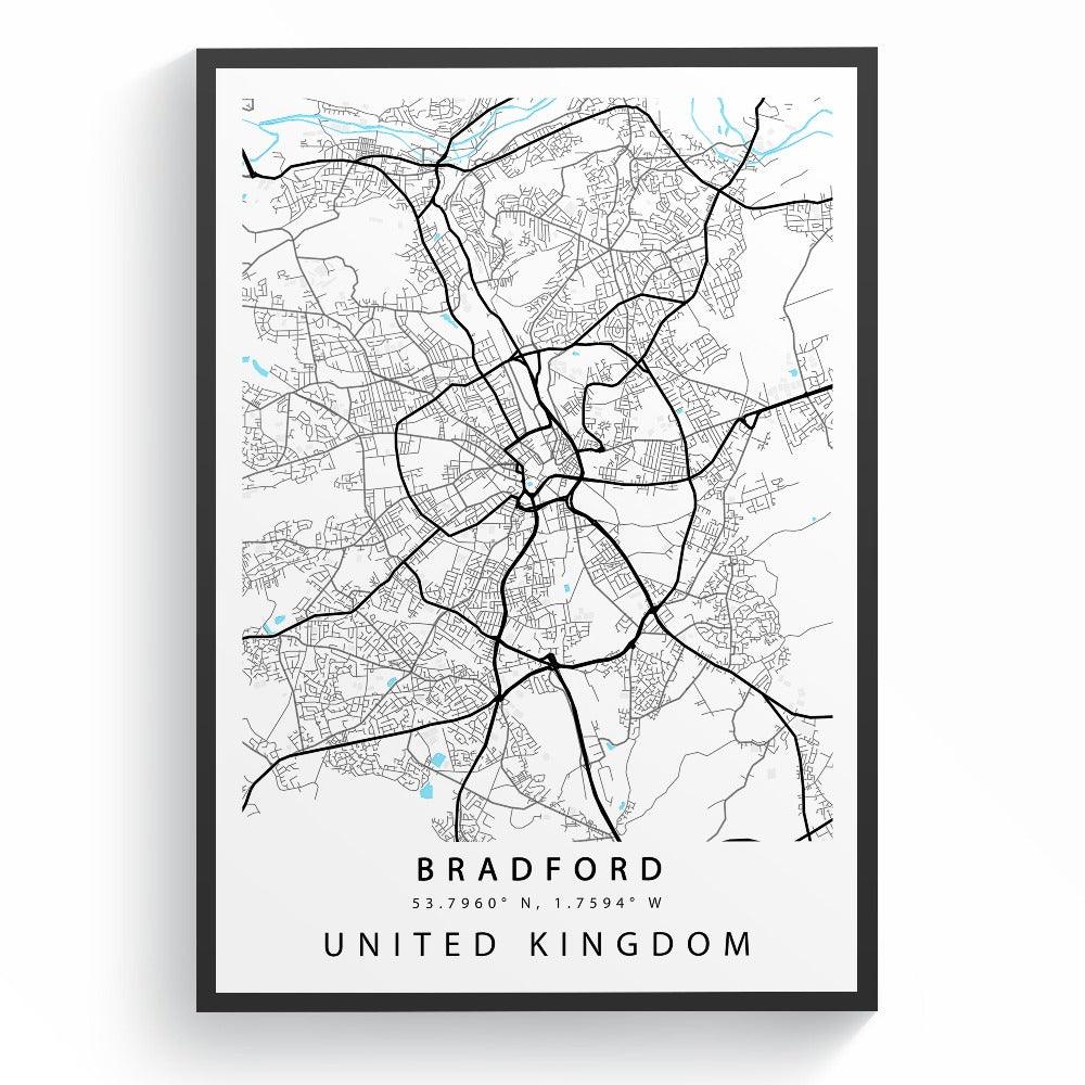 Bradford Street City Map Print
