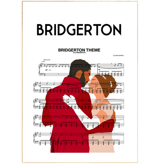 98Types Music is excited to release the Bridgerton Main Theme Poster. This poster is a must-have for all fans of the Bridgerton Series. It is printed on luxurious paper and is hand-crafted. The poster measures 18x24 inches. The Bridgerton Main Theme Poster is the perfect addition to your home décor or as a gift for a loved one.