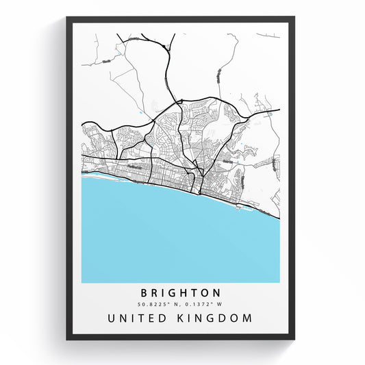 Brighton Street City Map Print