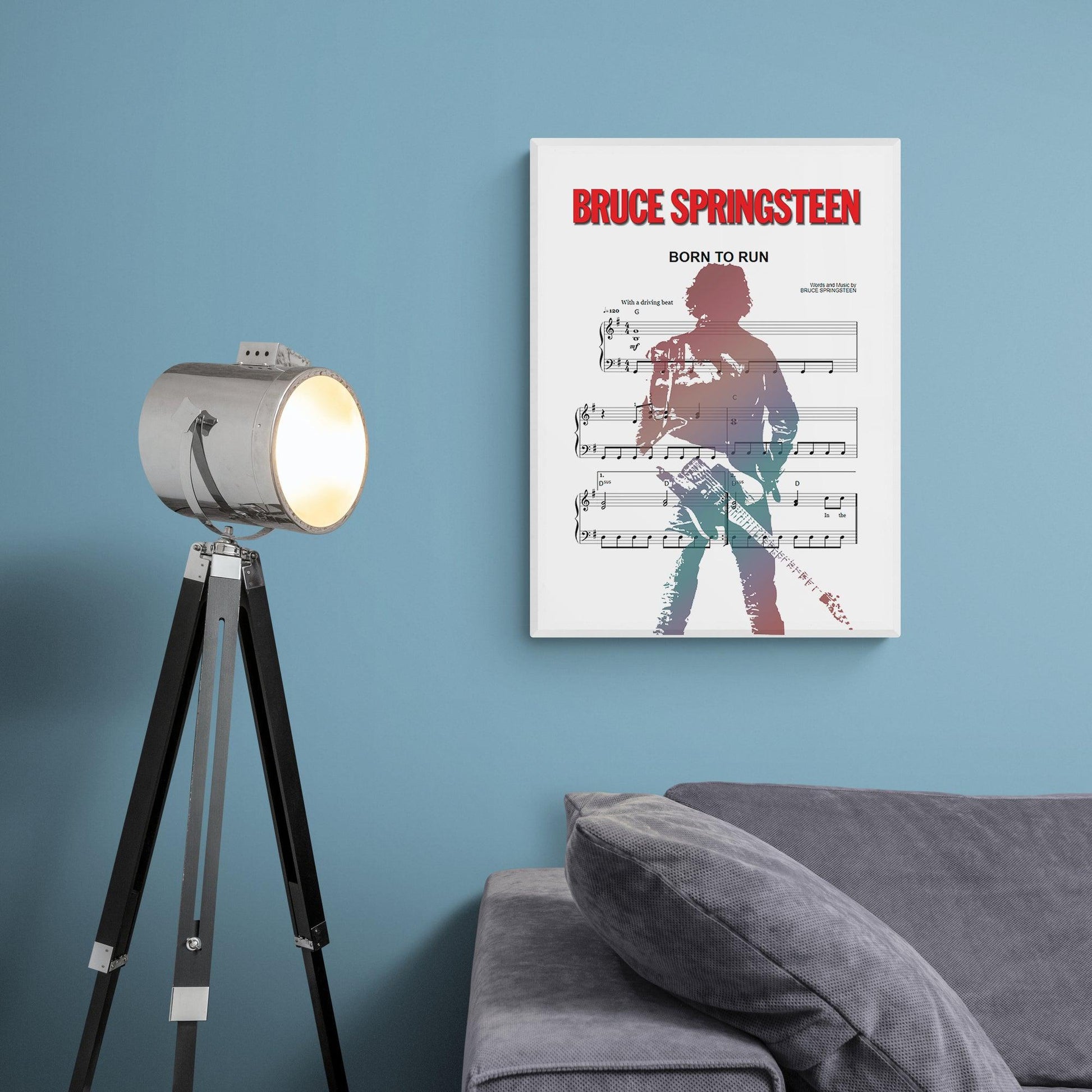 Bruce Springsteen • Born to Run Song Lyric Print