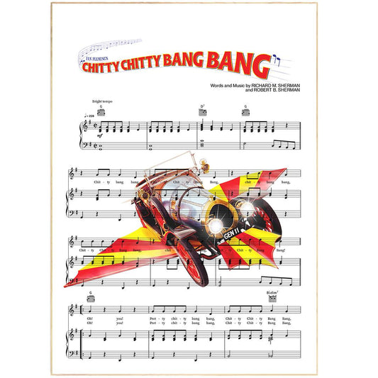 Chitty Chitty Bang Bang - Theme Song Poster - 98types