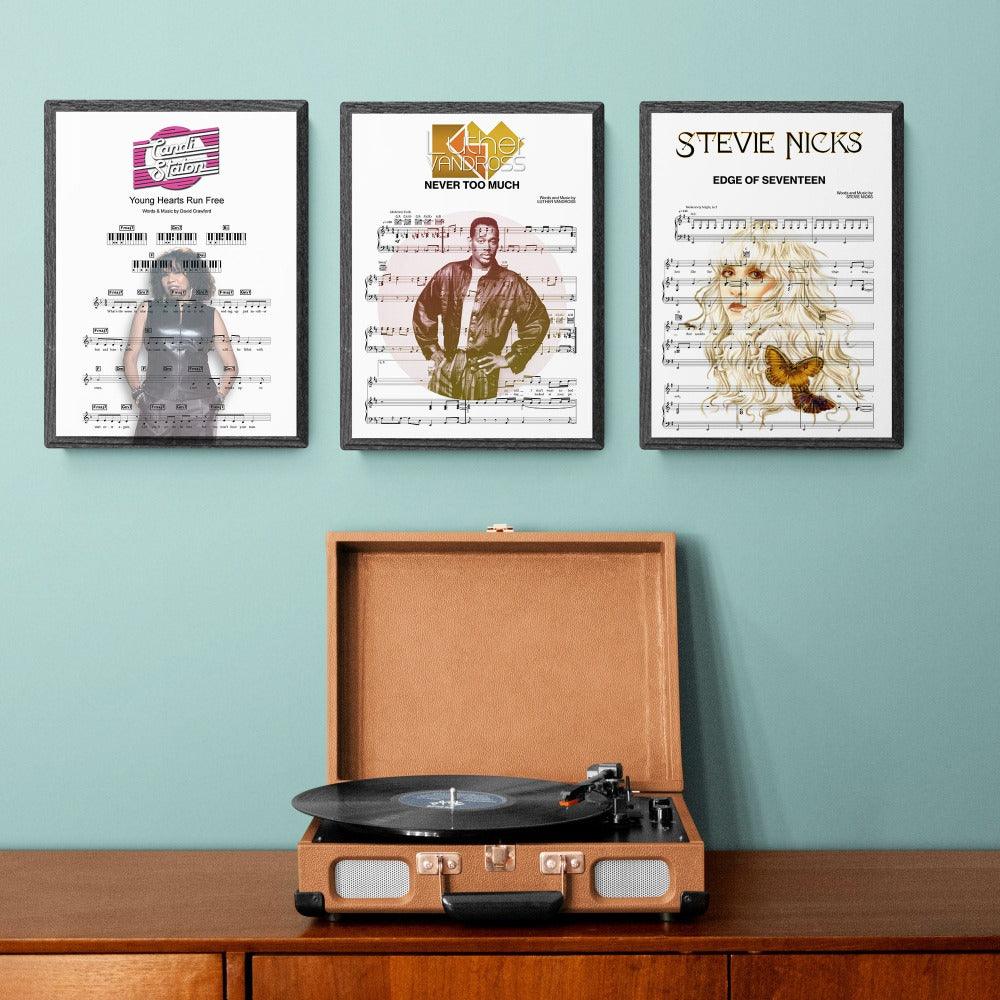 Candi Staton - Young Hearts Run Free Song Music Sheet Notes Print Everyone has a favorite Song lyric prints and Candi Staton now you can show the score as printed staff. The personal favorite song lyrics art shows the song chosen as the score.