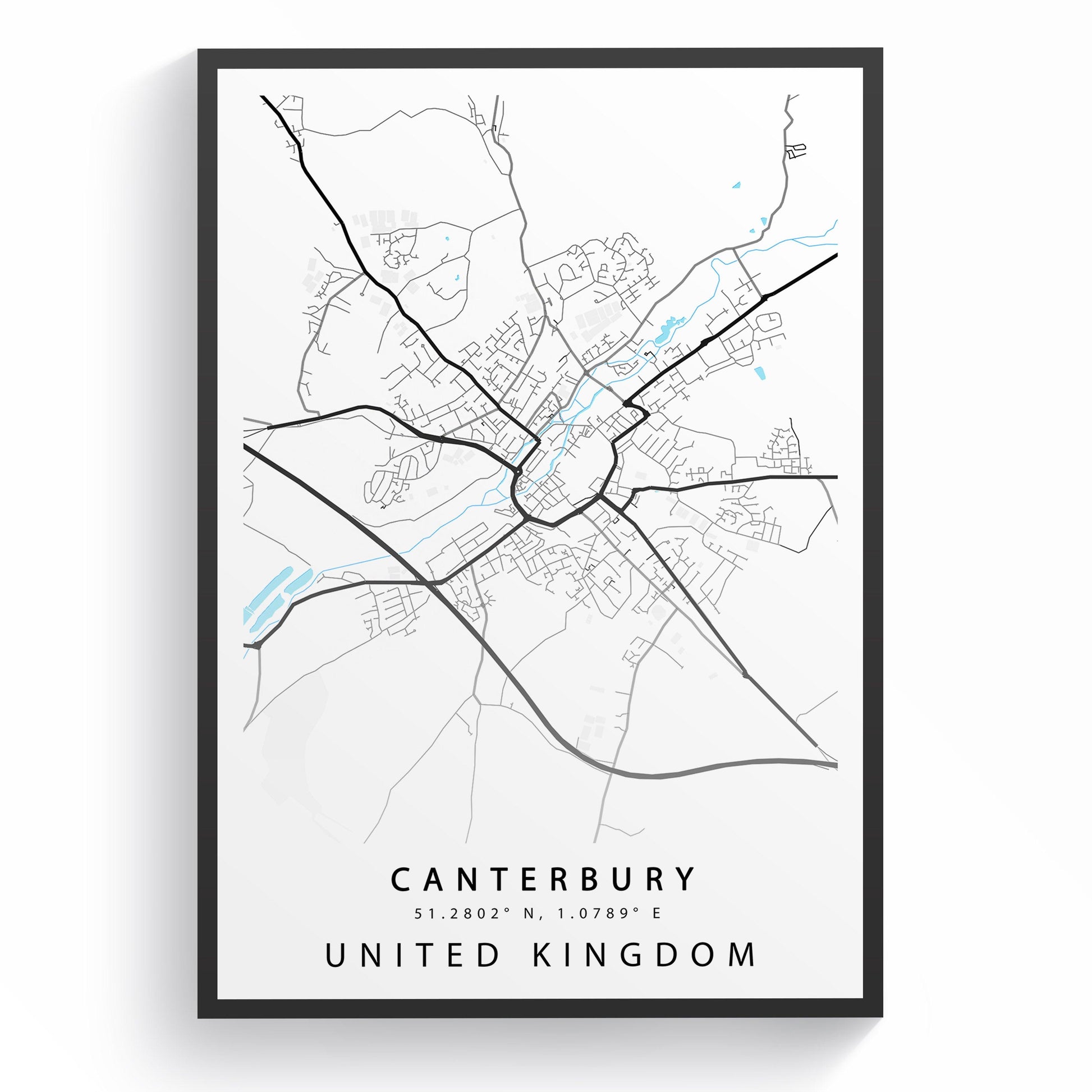 Canterbury Street City Map Print