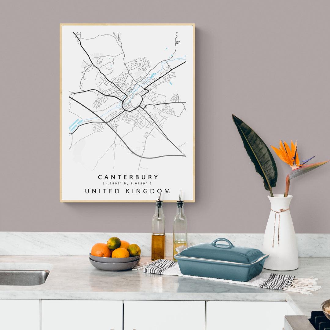 Canterbury Street City Map Print
