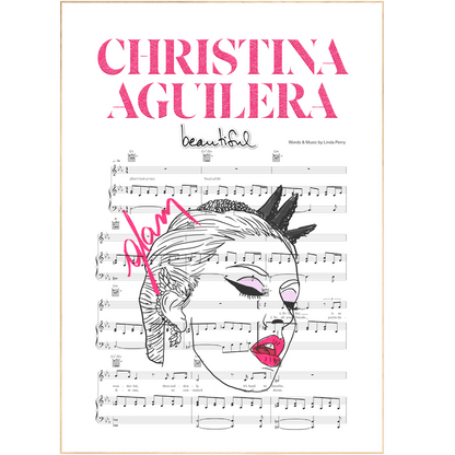 This limited-edition poster is printed on premium, archival-grade paper and features a beautiful photo of the 8-time Grammy Award winning artist, Christina Aguilera. This poster is perfect for framing and is part of a limited print run on 200 posters, ensuring its rarity and collectibility for years to come.
