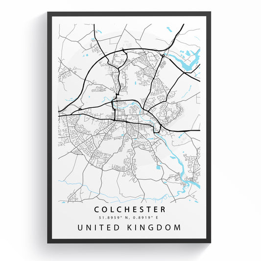 Colchester Street City Map Print