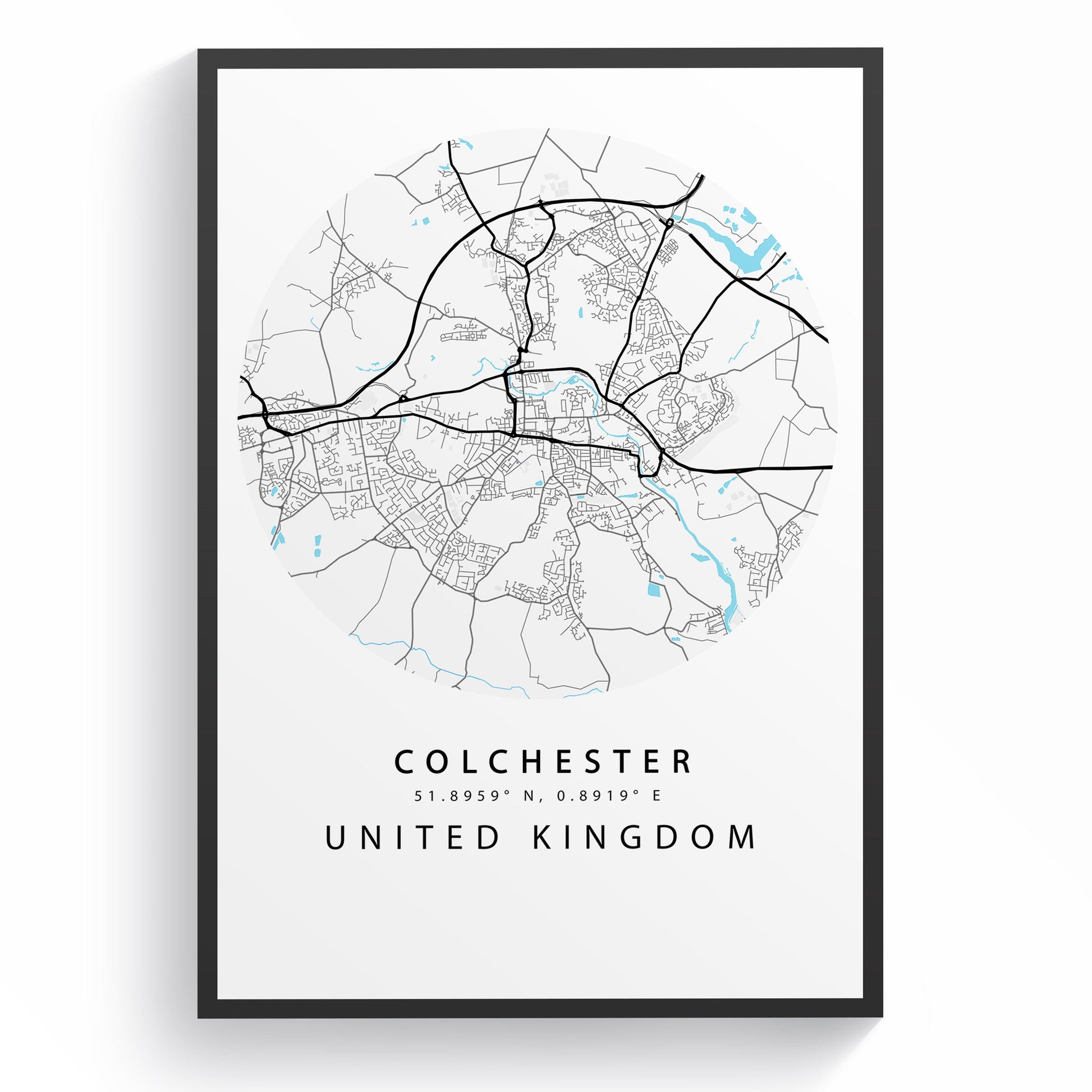 Colchester Street City Map Print
