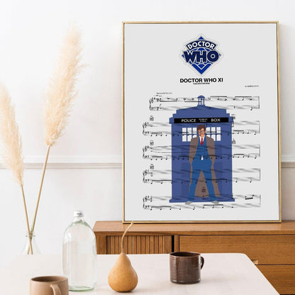 POSTER A2 (420x594mm) A LIMITED-EDITION, HAND-Crafted PRINT OF THE MAIN TITLE THEME FROM DOCTOR WHO COMPOSED BY RON GREGORY. This poster has been designed and hand-crafted by myself, and is a strictly limited-edition print. It is signed and numbered by me, the artist. If you're a fan of Doctor Who, or just great music, then this poster is for you.