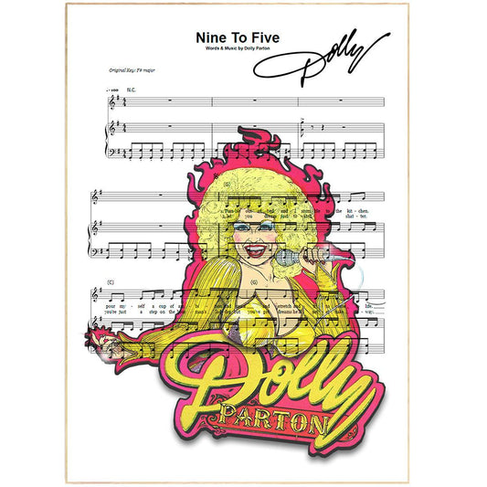 Dolly Parton - 9 To 5 Print - 98types