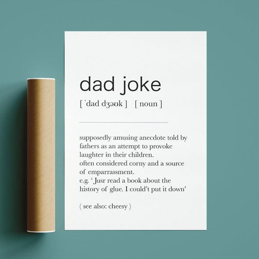Dad Joke Definition Print - 98types